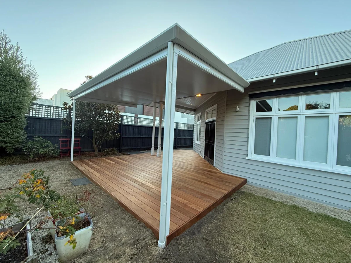 Gable verandah timber deck Melbourne home