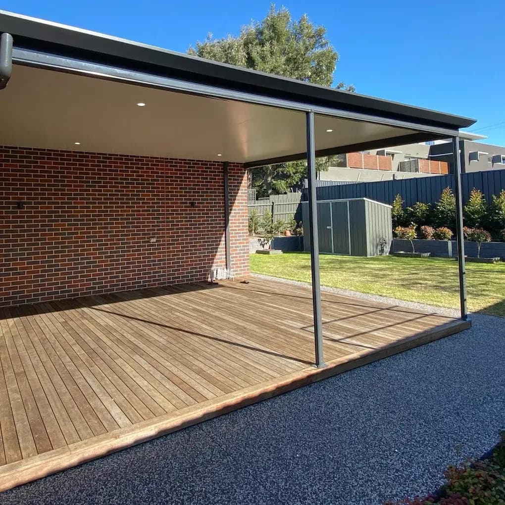 Merbau deck with verandah